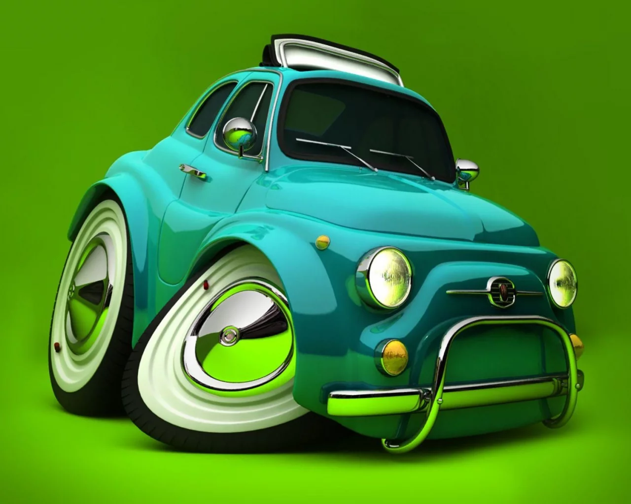 автомобиль, малолитражка, fiat 500