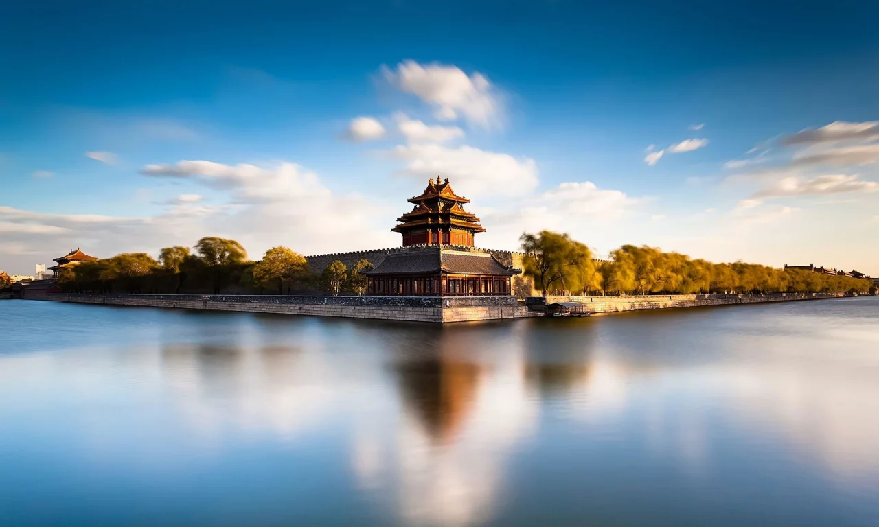 город, пруд, пекин, beijing, китай