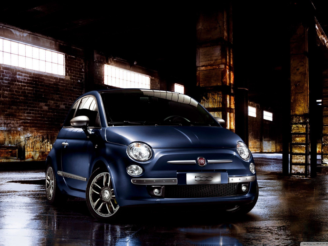 Картинка на рабочий стол автомобиль, малолитражка, fiat 500 1280 x 960