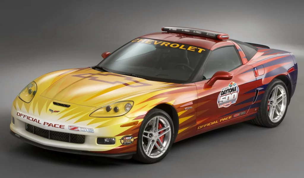 auto, chevrolet corvette, pace car