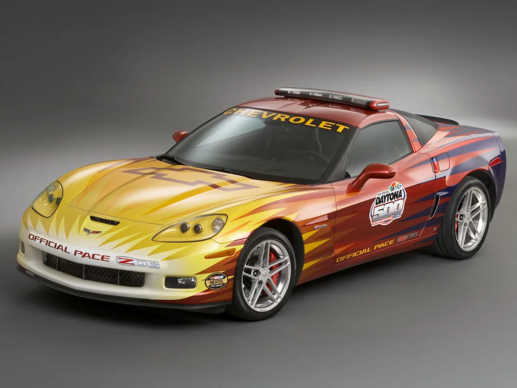 auto, chevrolet corvette, pace car