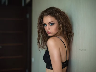 девушка, милая, красивая, симпатичная, взгляд