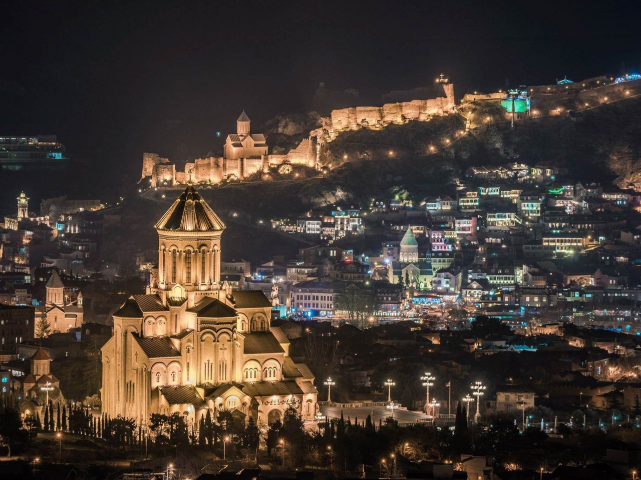 Грузия Тбилиси центр города