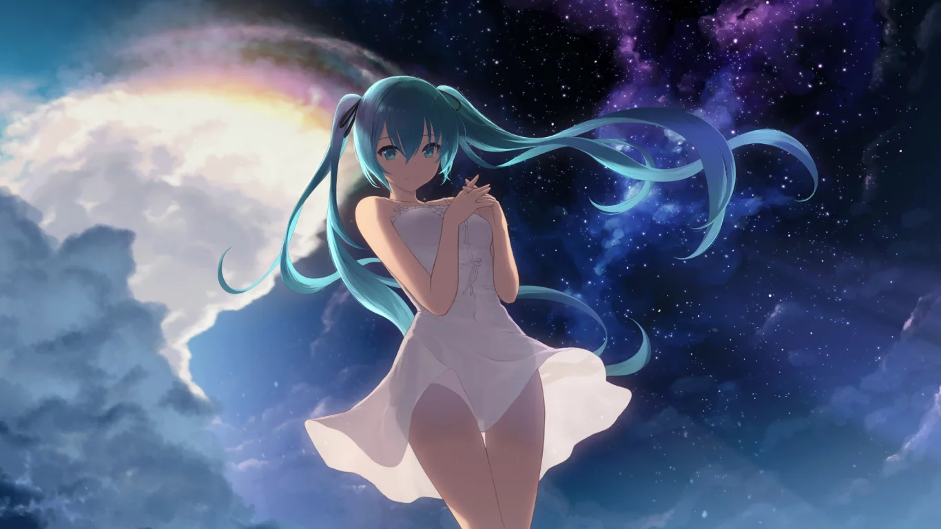 anime, miku hatsune, vocaloid