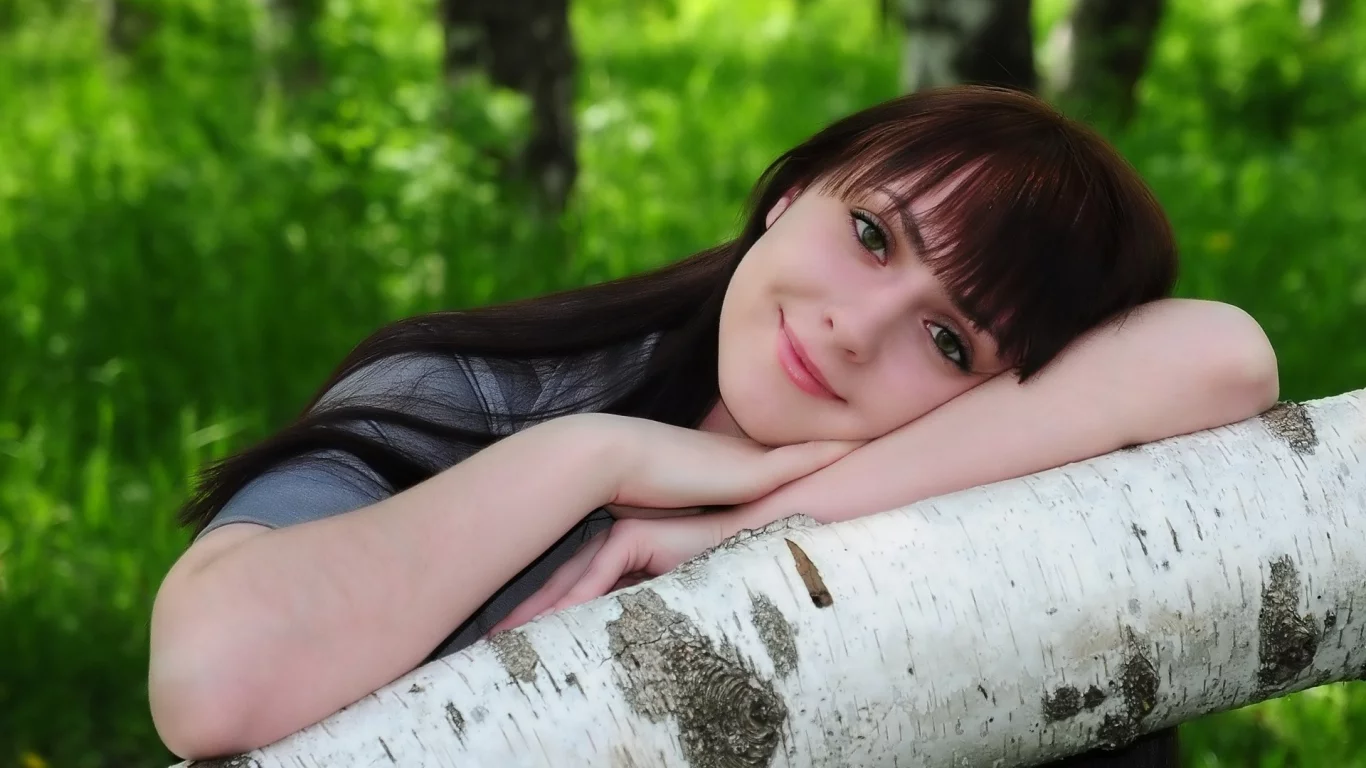 девушка, милая, красивая, симпатичная, улыбается