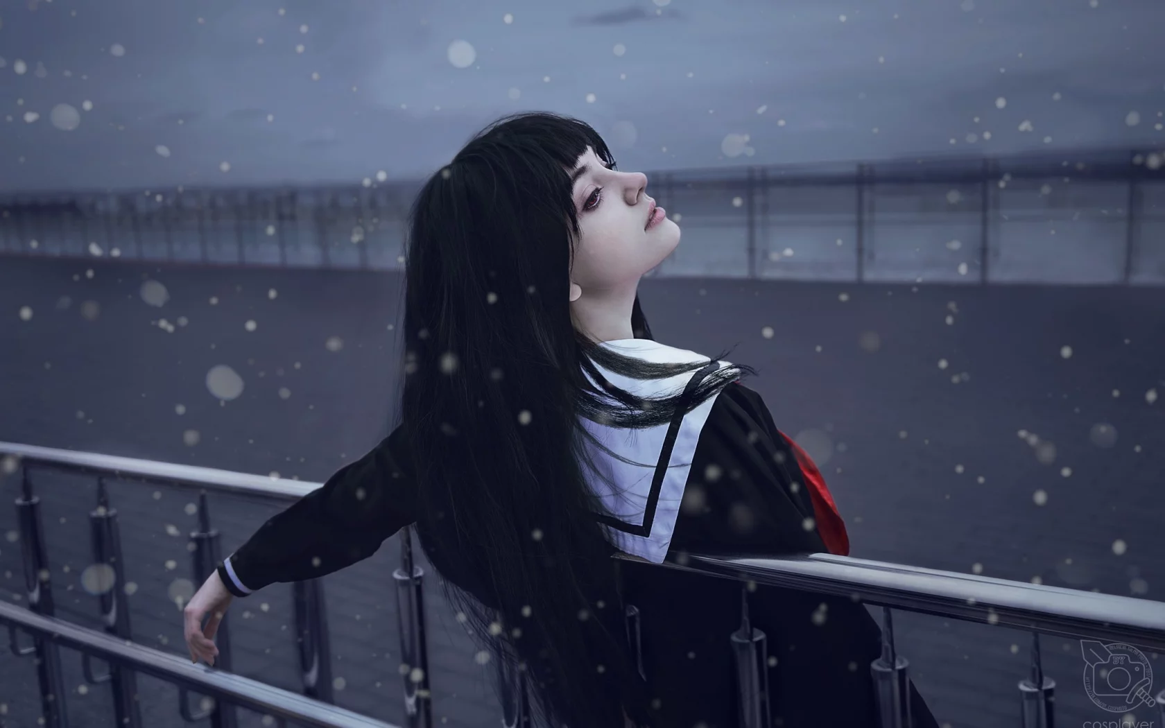 девушка, jigoku shoujo, косплей