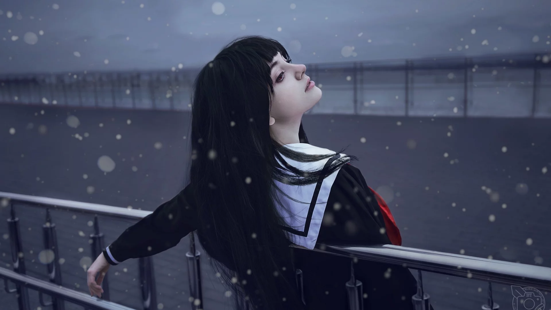 девушка, jigoku shoujo, косплей