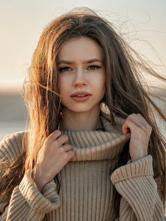 девушка, милая, красивая, симпатичная, взгляд