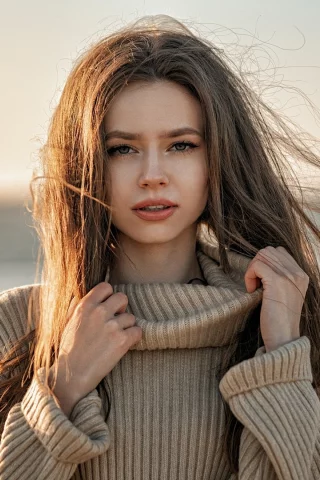 девушка, милая, красивая, симпатичная, взгляд