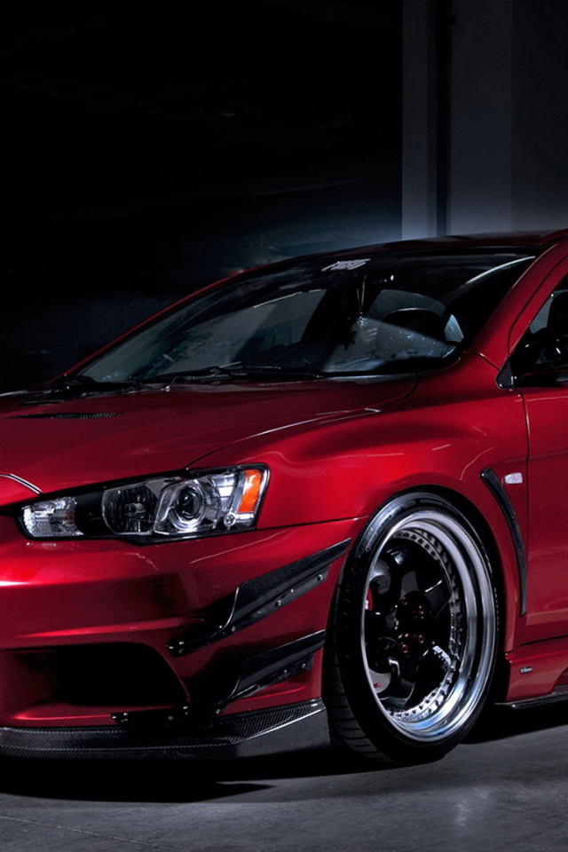 Mitsubishi Lancer Evolution 10 вертикальные