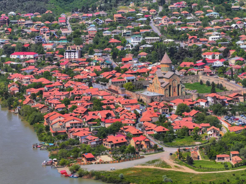 мцхета, грузия, день