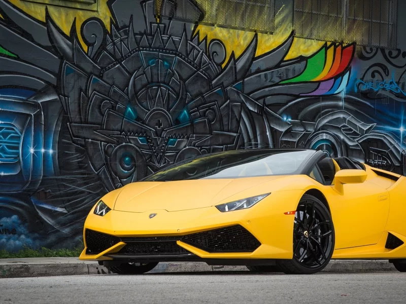 auto, lamborghini huracan, spyder