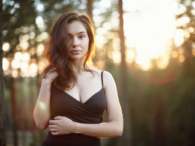 девушка, милая, красивая, симпатичная, взгляд