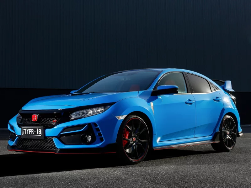 honda, civic, blue