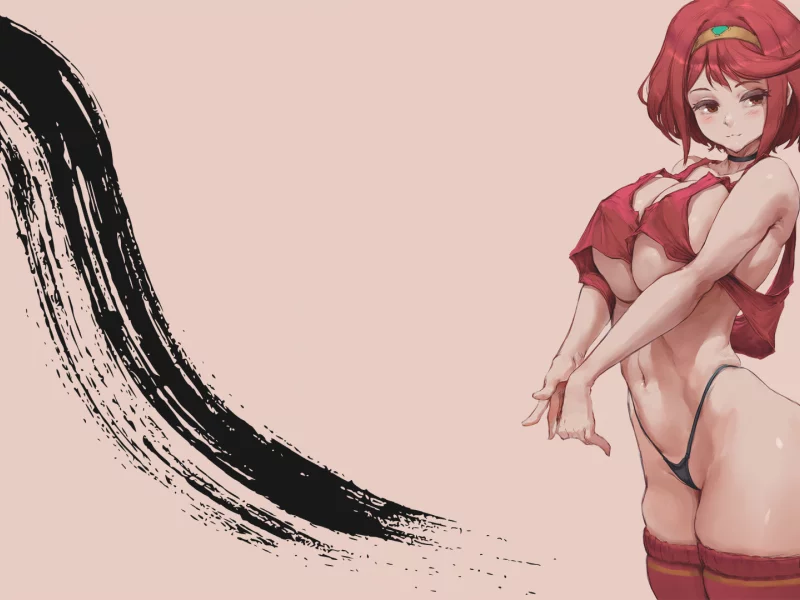 girl, pretty, charming, shapes, anime
