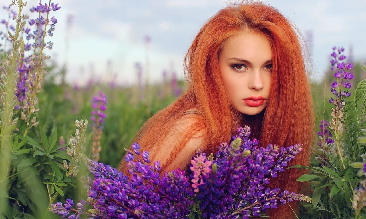 girl, beautiful, red head, model
