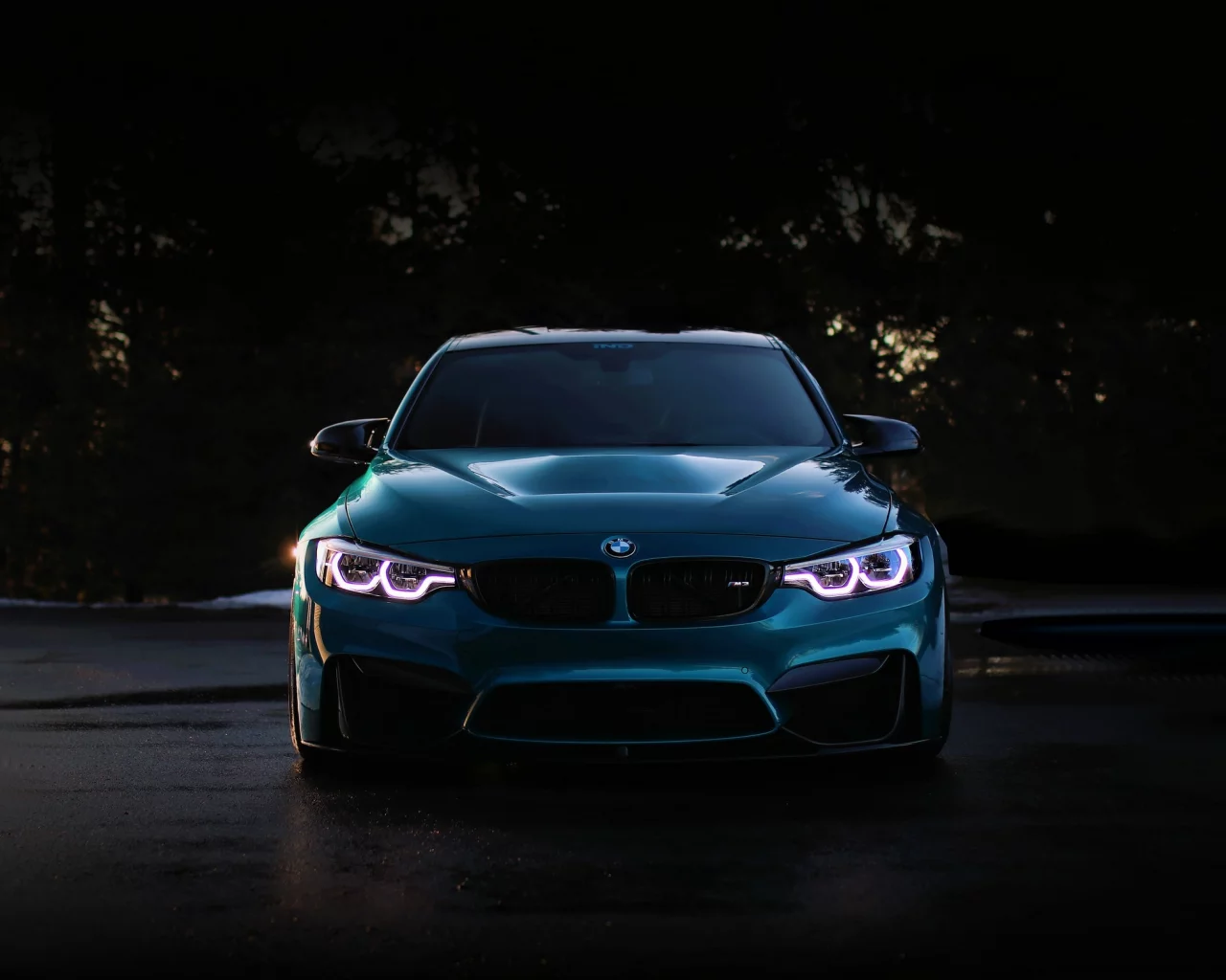 auto, bmw blue