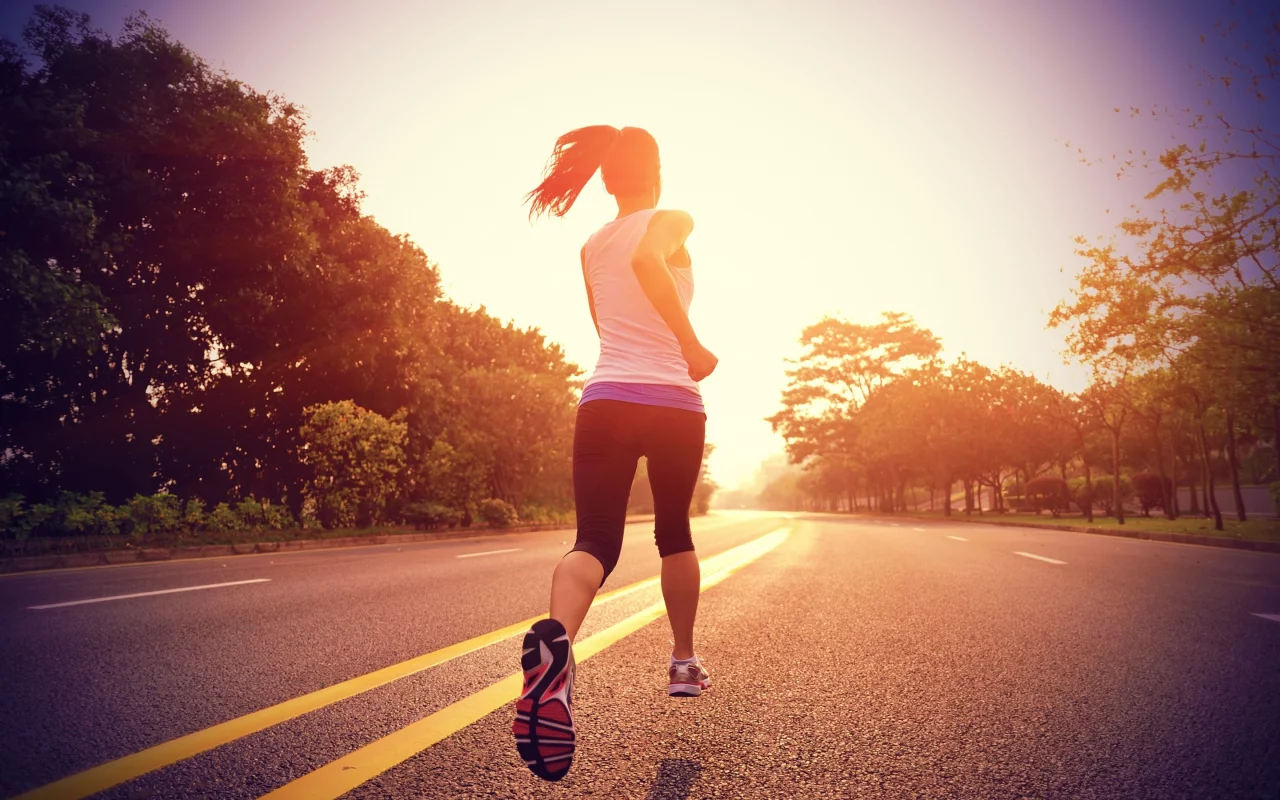 girl, run in road