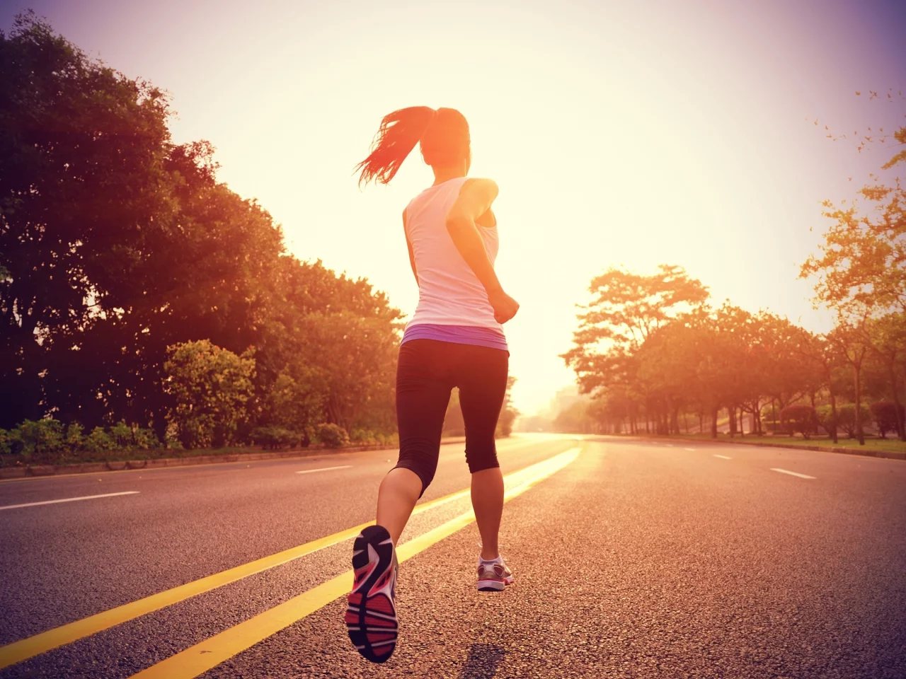 girl, run in road