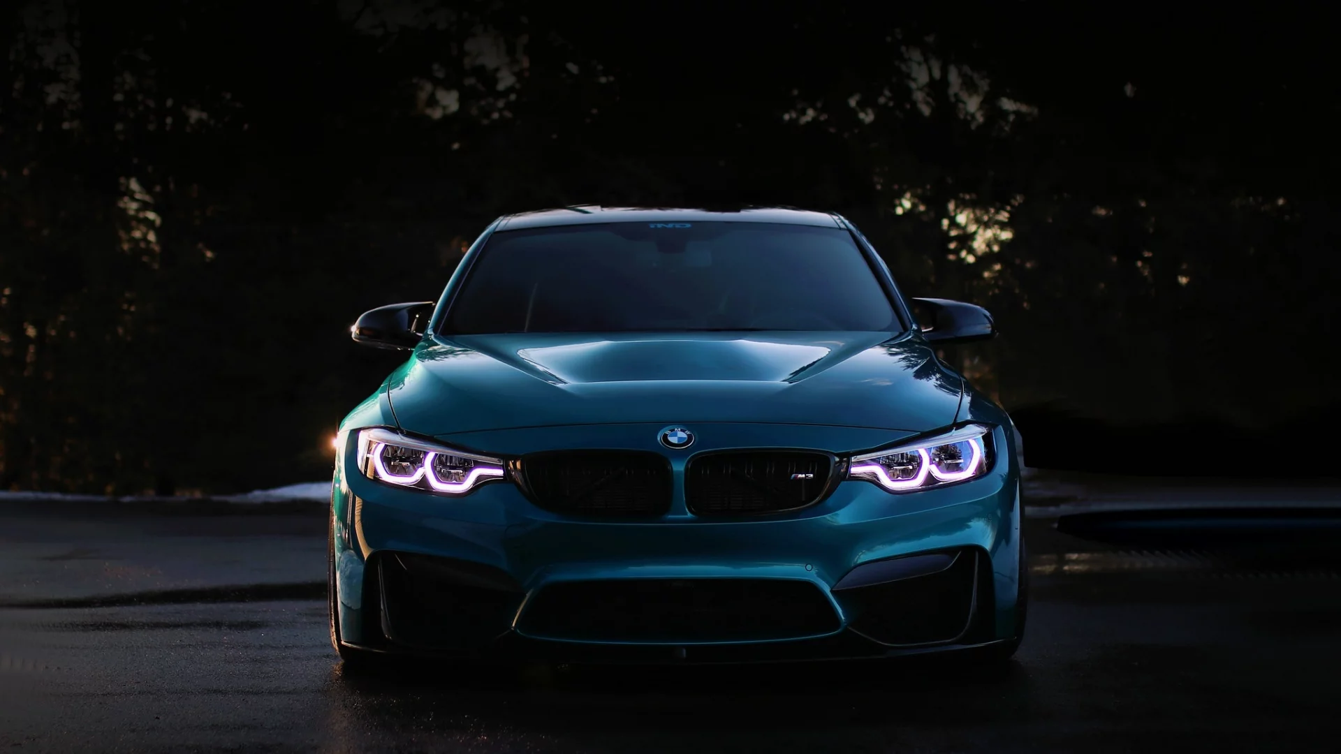 auto, bmw blue