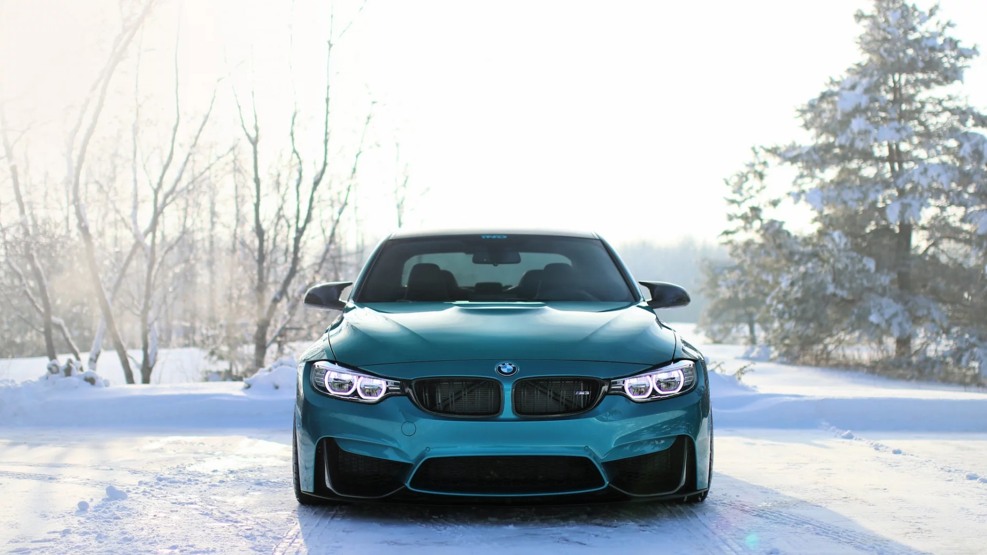 auto, bmw, winter