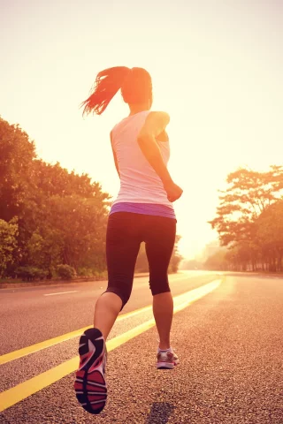 girl, run in road