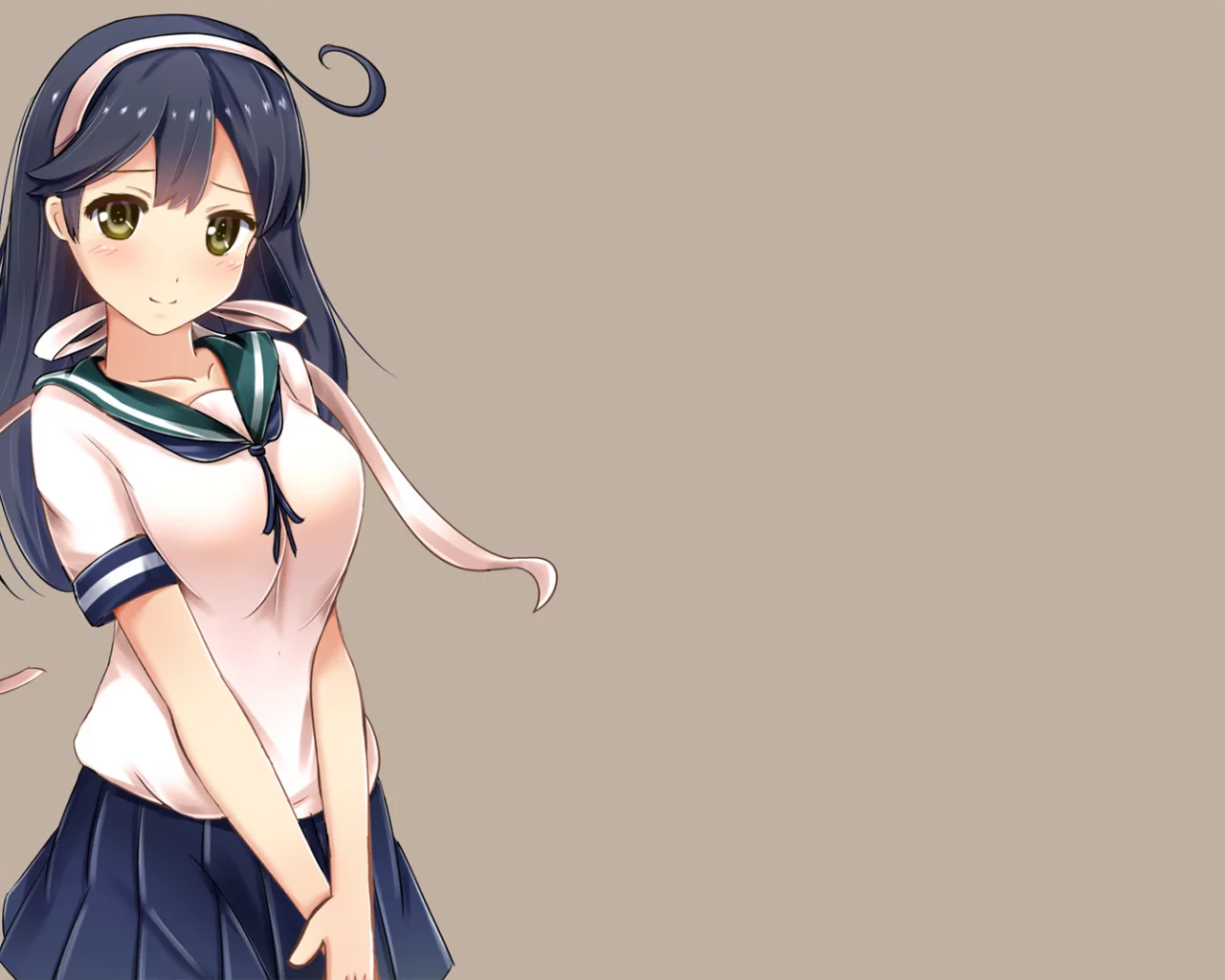 anime, girl, cute, schoolgirl