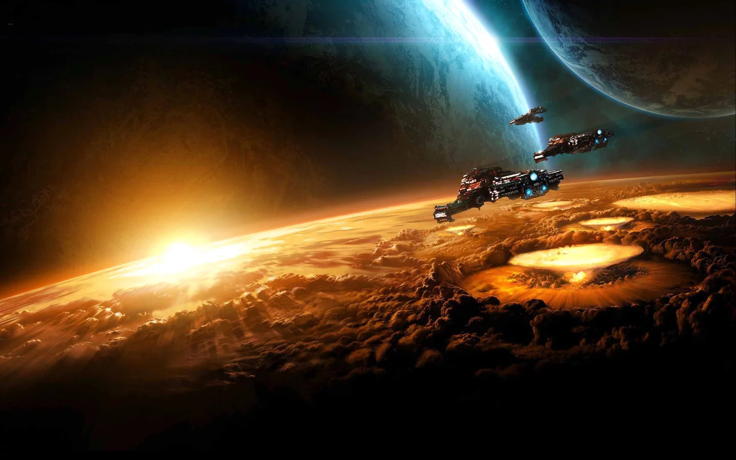 fiction, space, spaceship, explosion