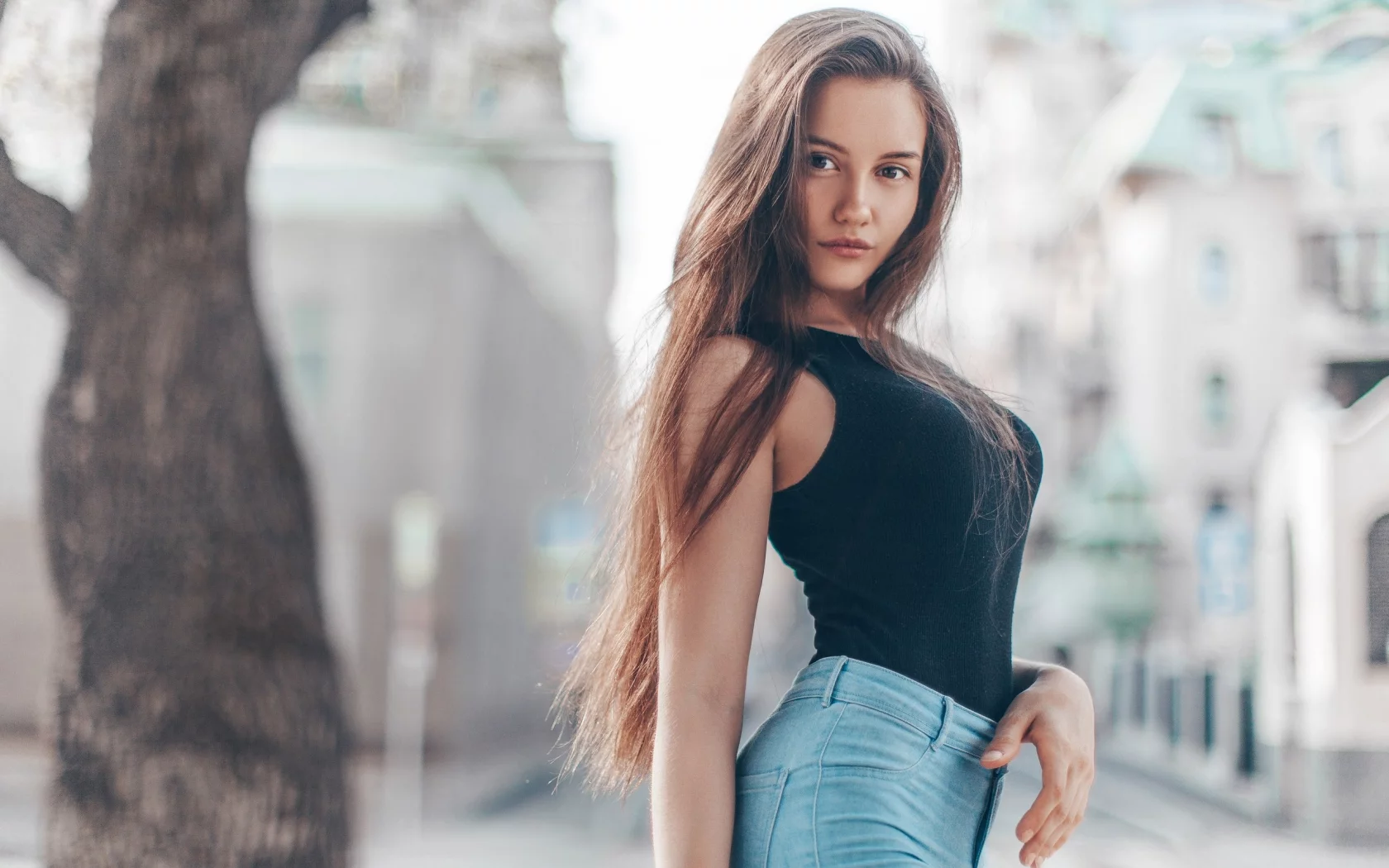 girl, beautiful, sweet, longhaired
