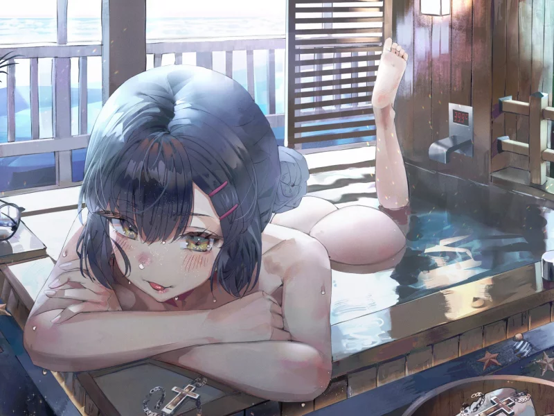anime, girl, ass