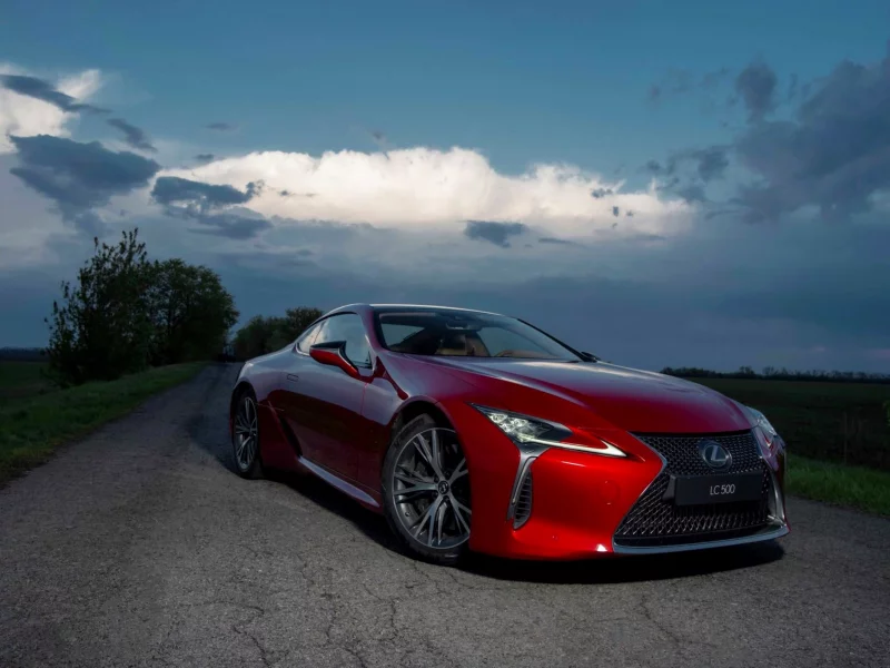 car, auto, lexus, red