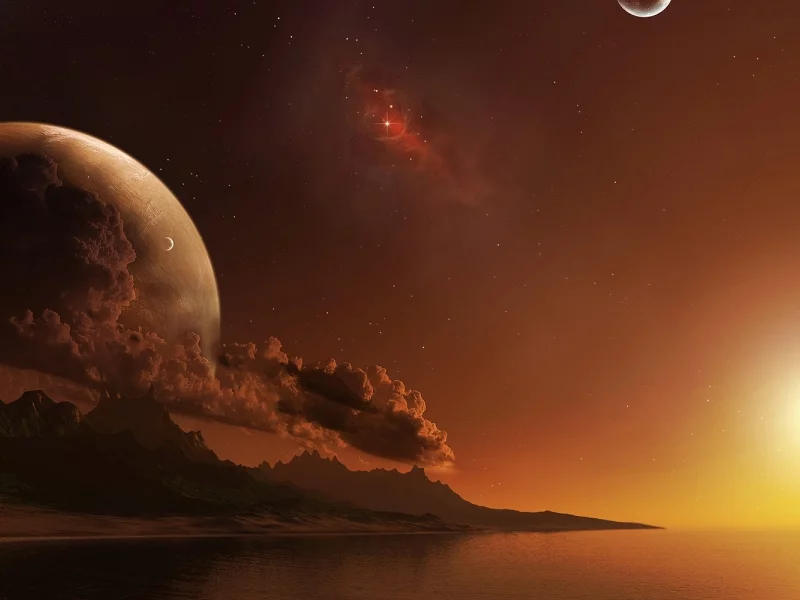 science fiction, planet, alien world