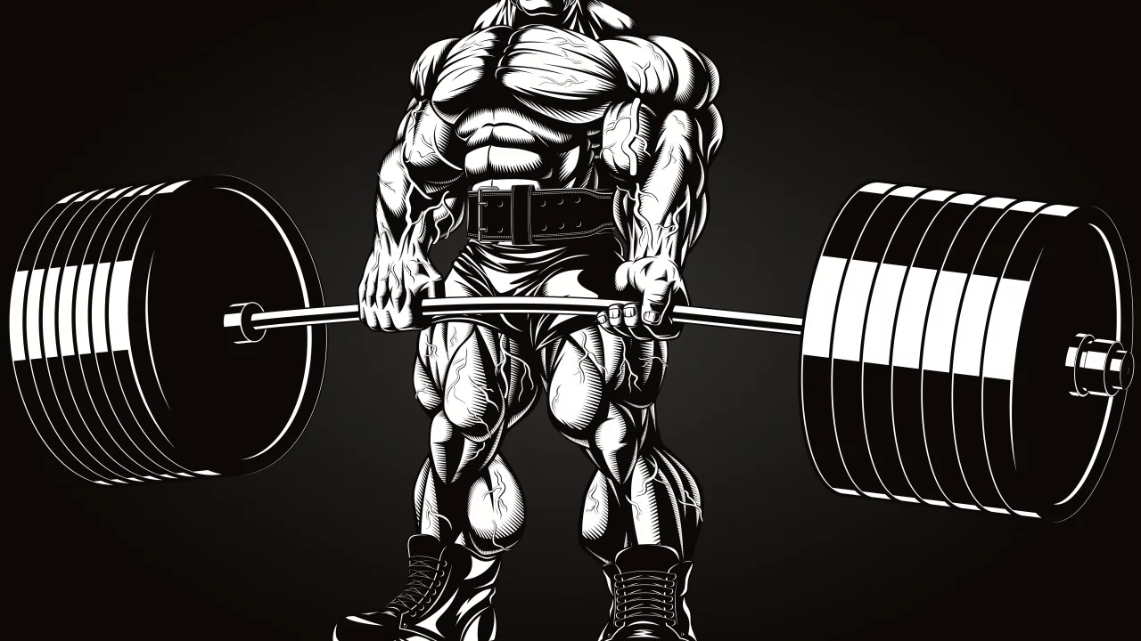 bodybuilding, barbell, bodybuilder, art
