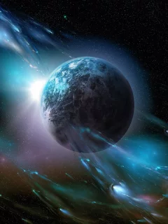 planet, galaxy, stars, meteorites