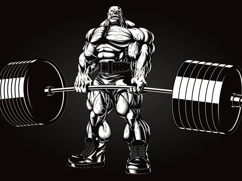 bodybuilding, barbell, bodybuilder, art