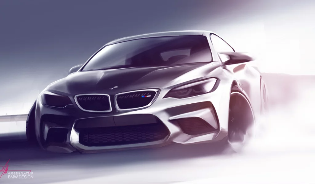 bmw m2, car, vehicle, concept, art, drifting, artwork