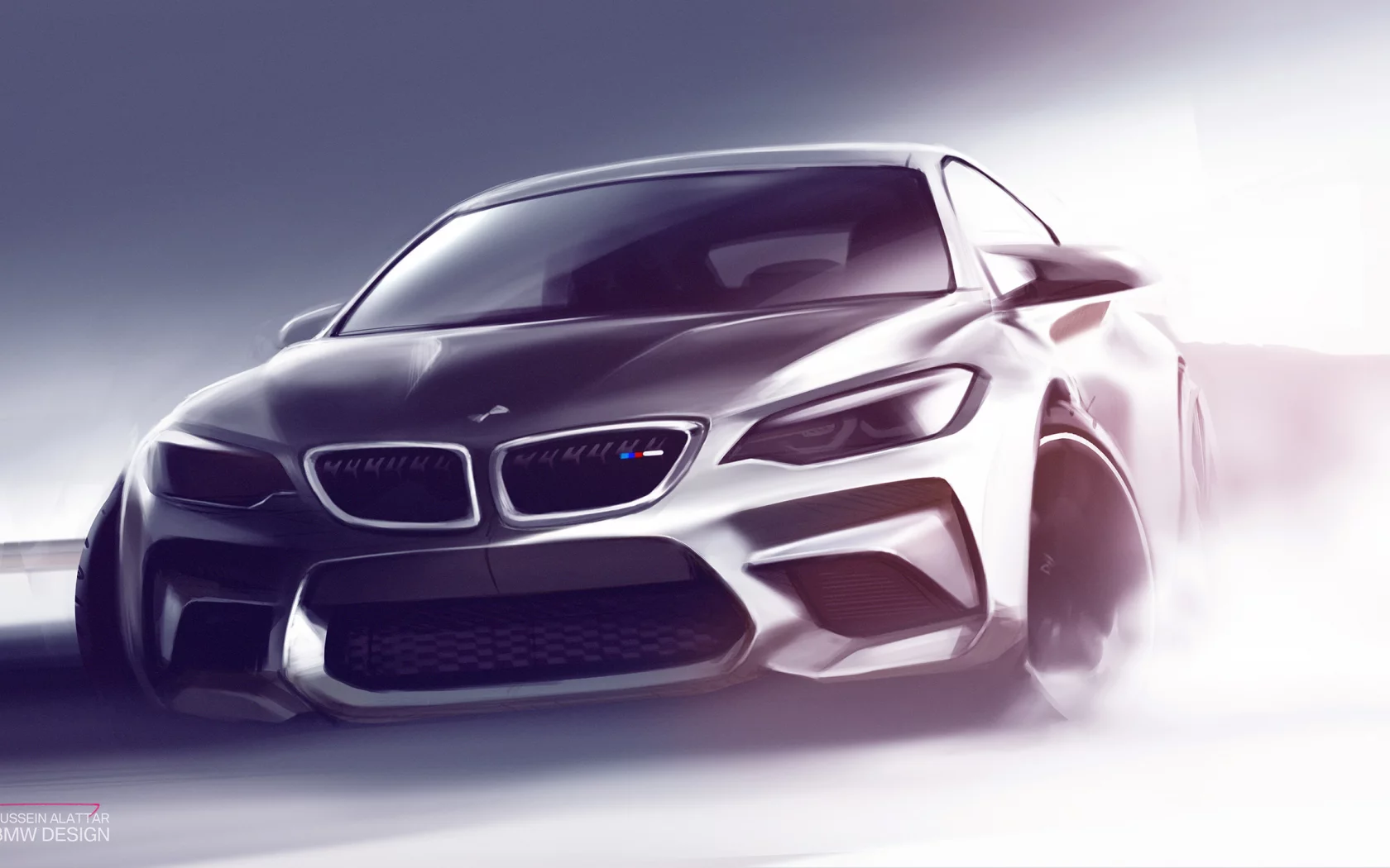 bmw m2, car, vehicle, concept, art, drifting, artwork