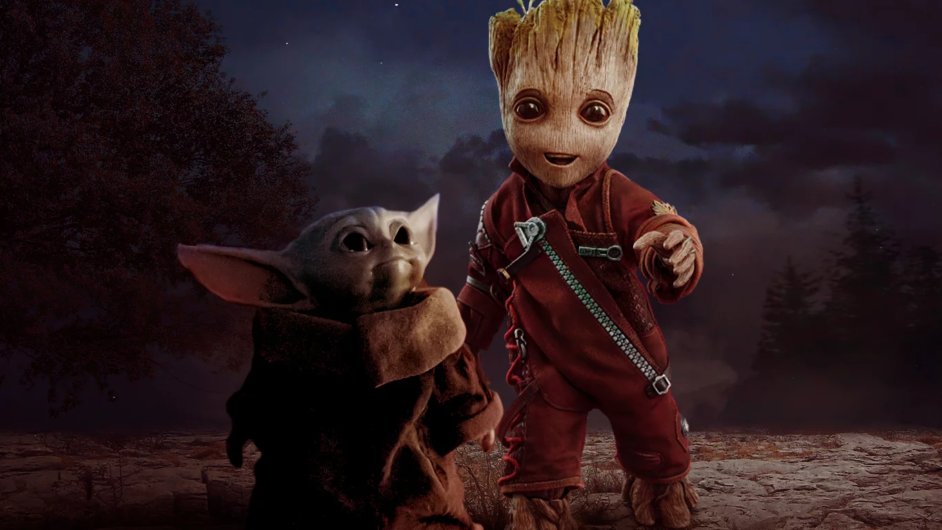 baby yoda, grog, groot, yoda, mandalorian