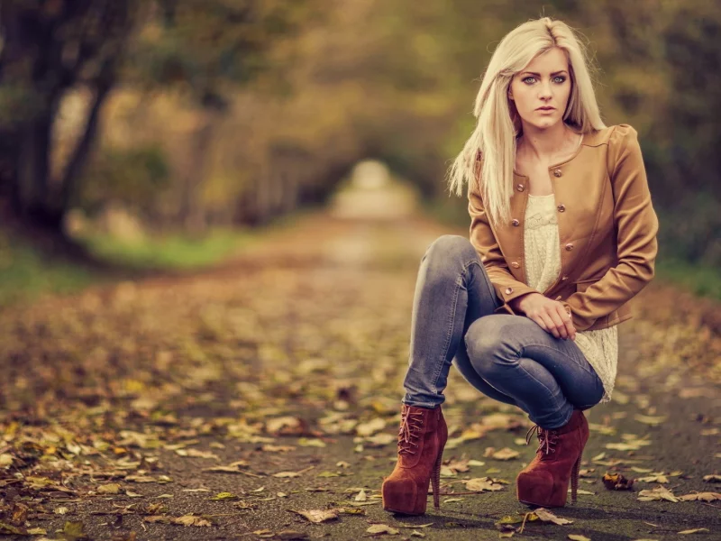 girl, beautiful, nature, park