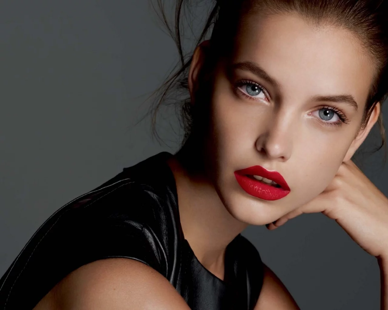 girl, beautiful, red lips