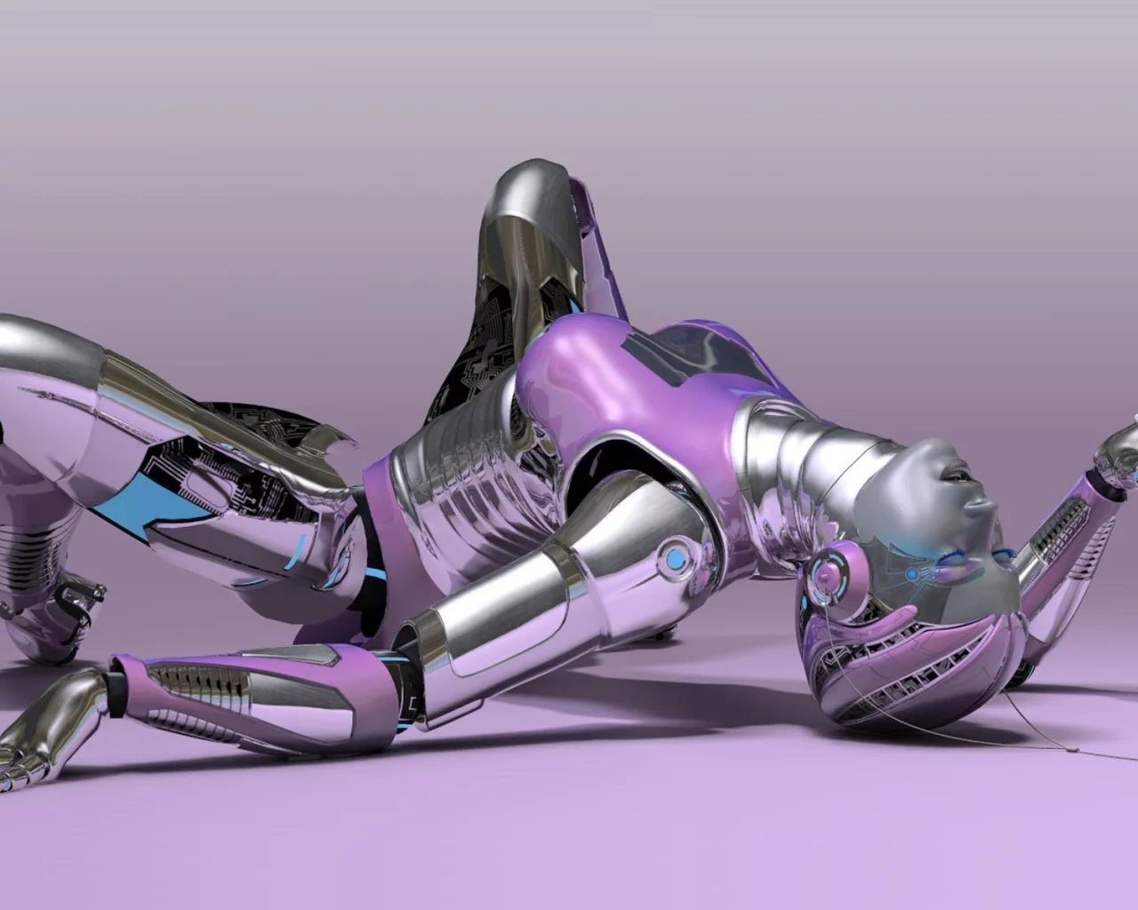 girl, fantasy, robot