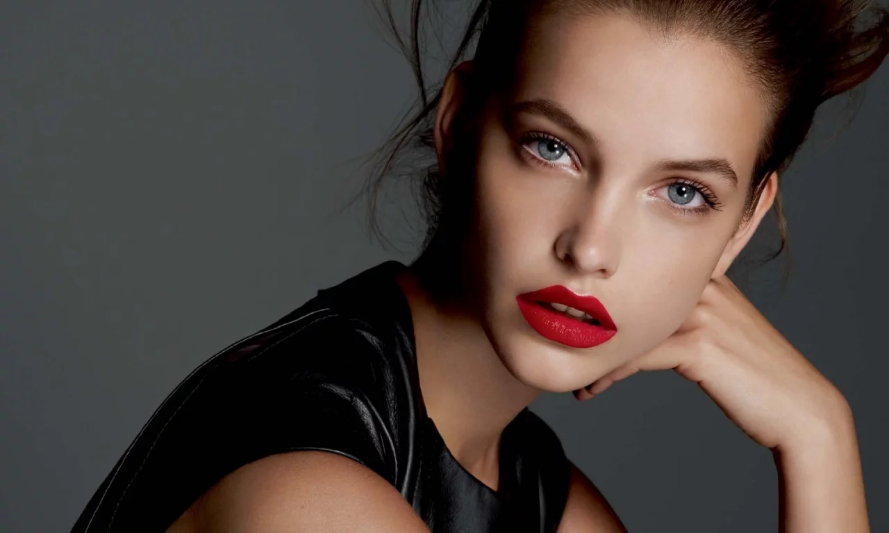 girl, beautiful, red lips