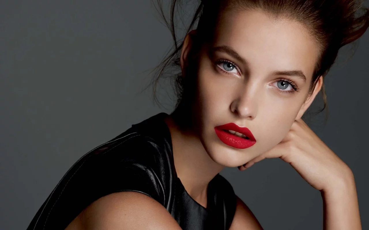 girl, beautiful, red lips