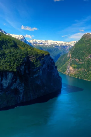 geirangerfjord, forest, geiranger, fjord, norway, mountains
