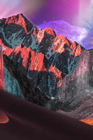 landscape, mountains, forest, lake, space, dune