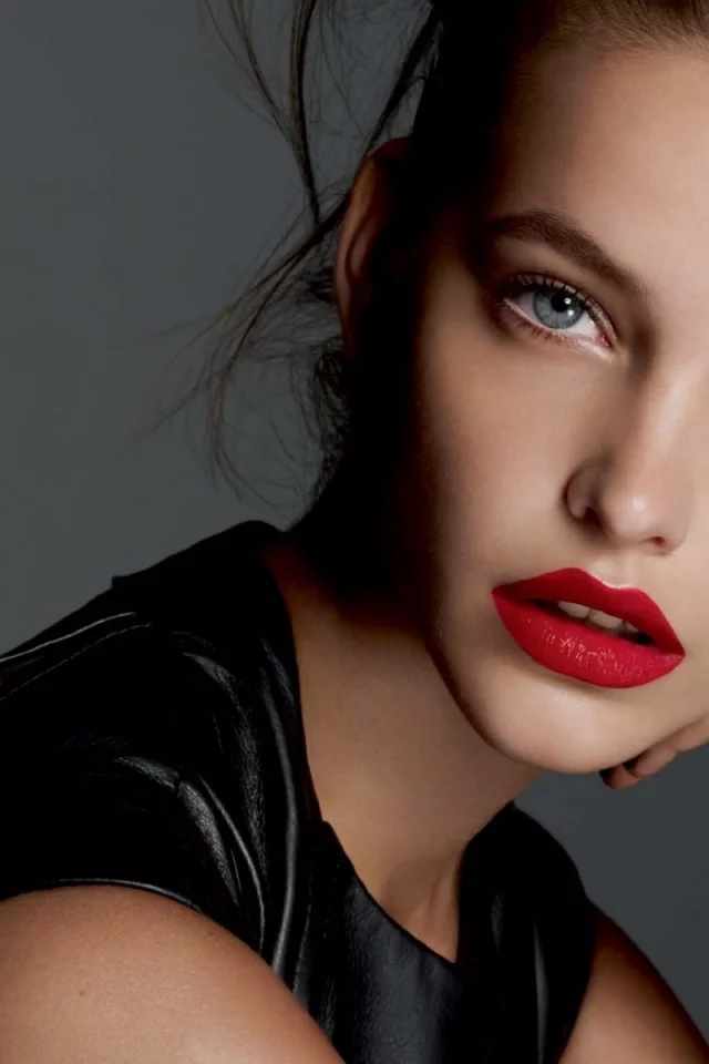 girl, beautiful, red lips
