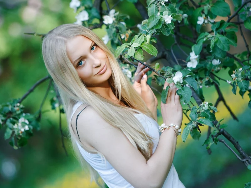 blonde girl, beautiful