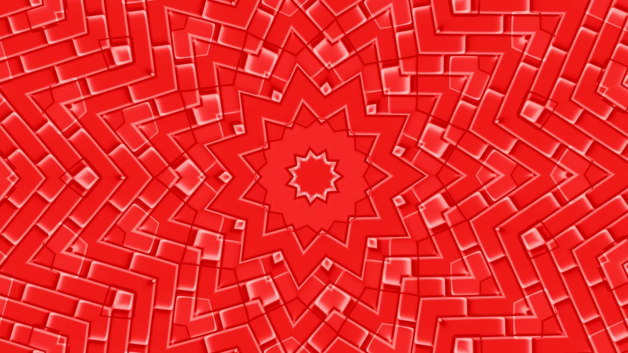 Abstract illustration with red stars