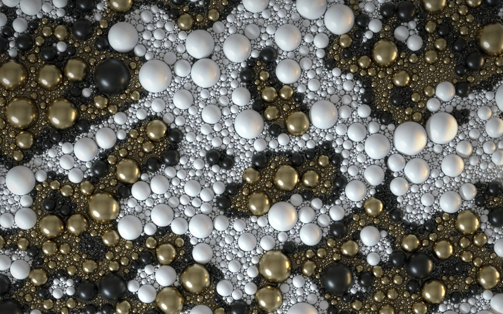 Abstract multicolored bubbles