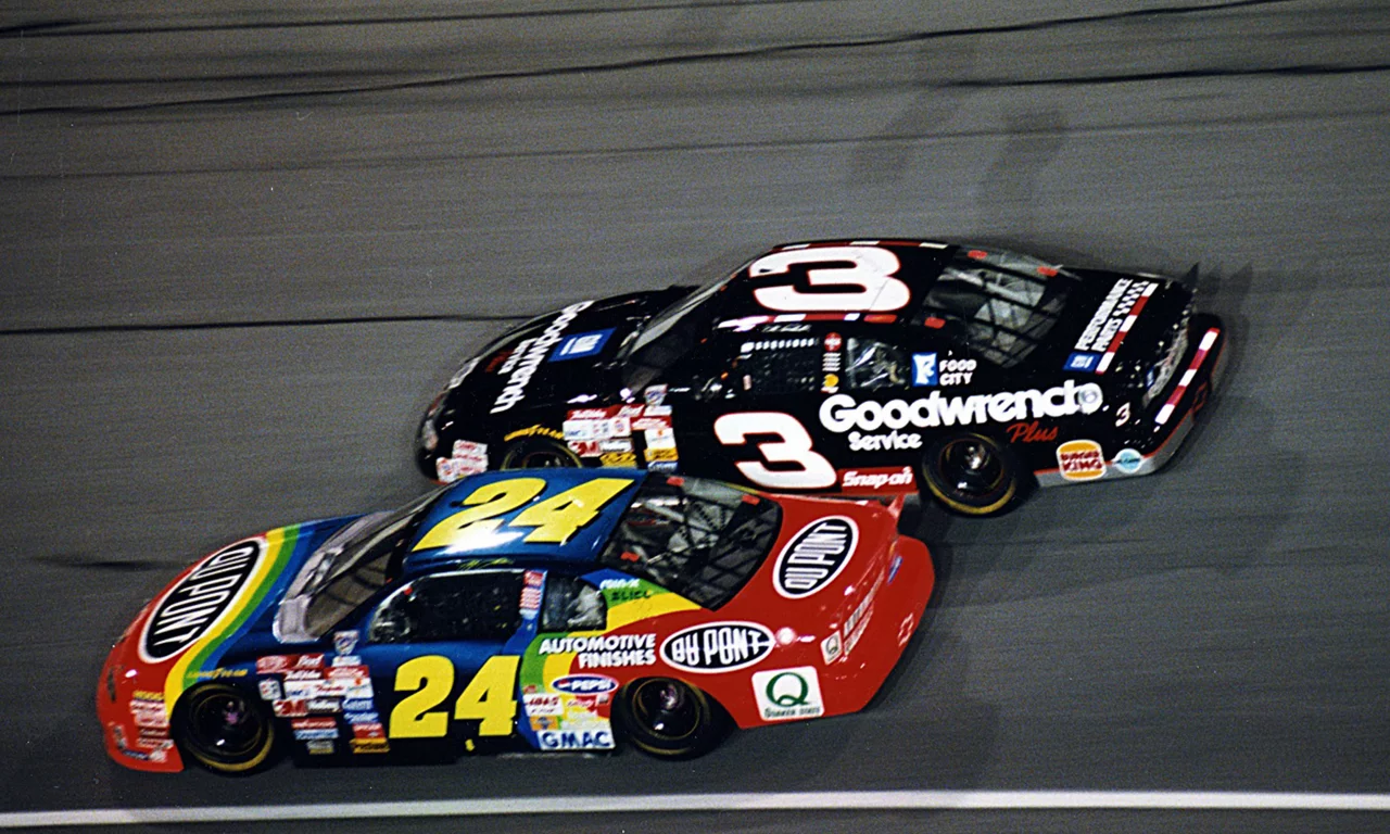 Dale Earnhardt Sr. and Jeff Gordon. Darlington